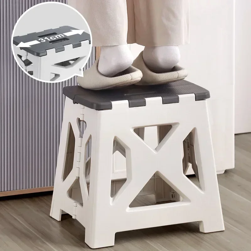 Kids Outdoor Bean Bag Chair - Portable Plastic Folding Stool Outdoor Camping