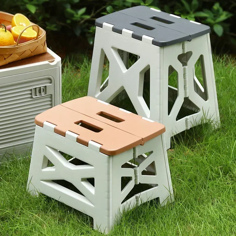 Kids Outdoor Bean Bag Chair - Portable Plastic Folding Stool Outdoor Camping