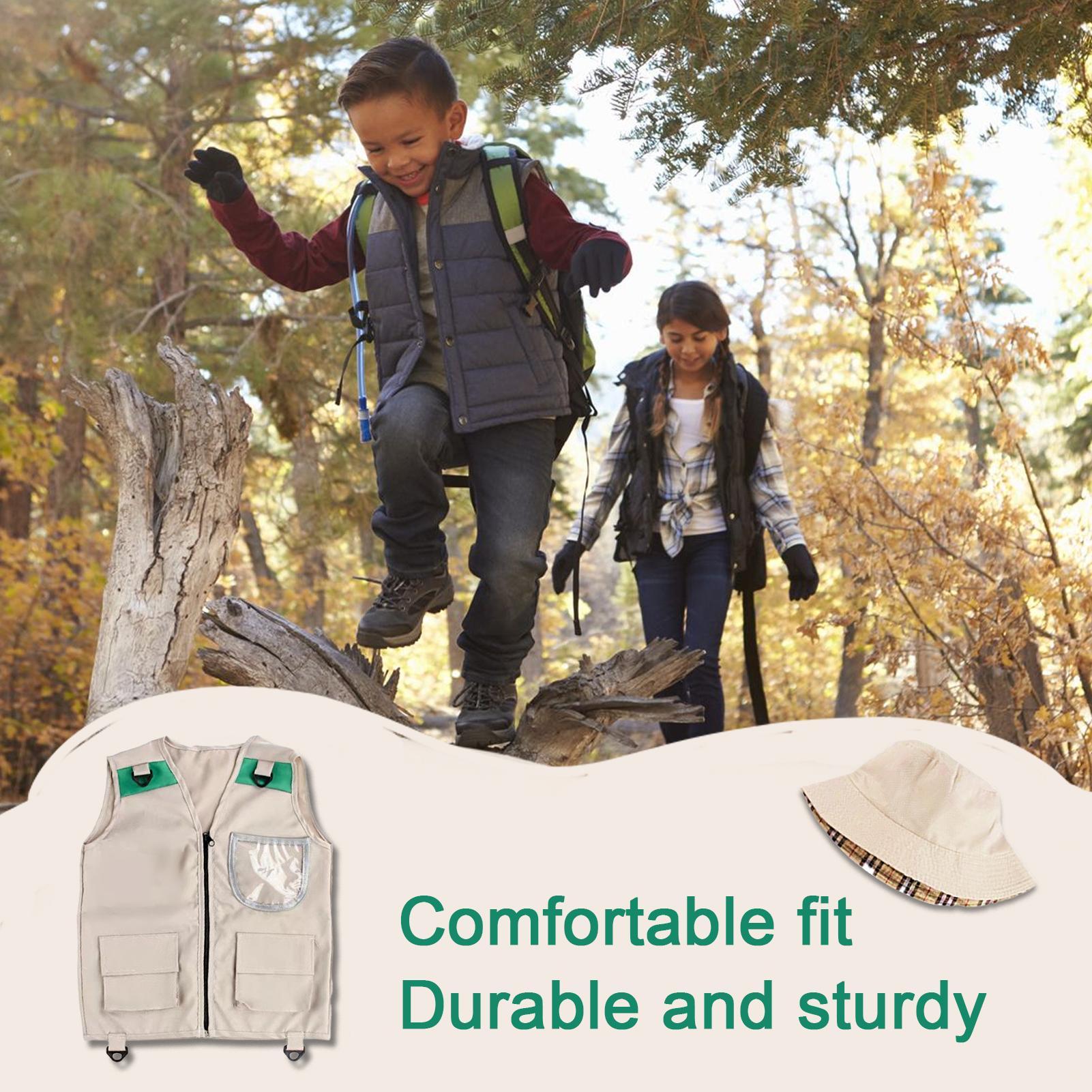 Kids Outdoor Zoo - Fishing Vest Kids Camping Outfit with