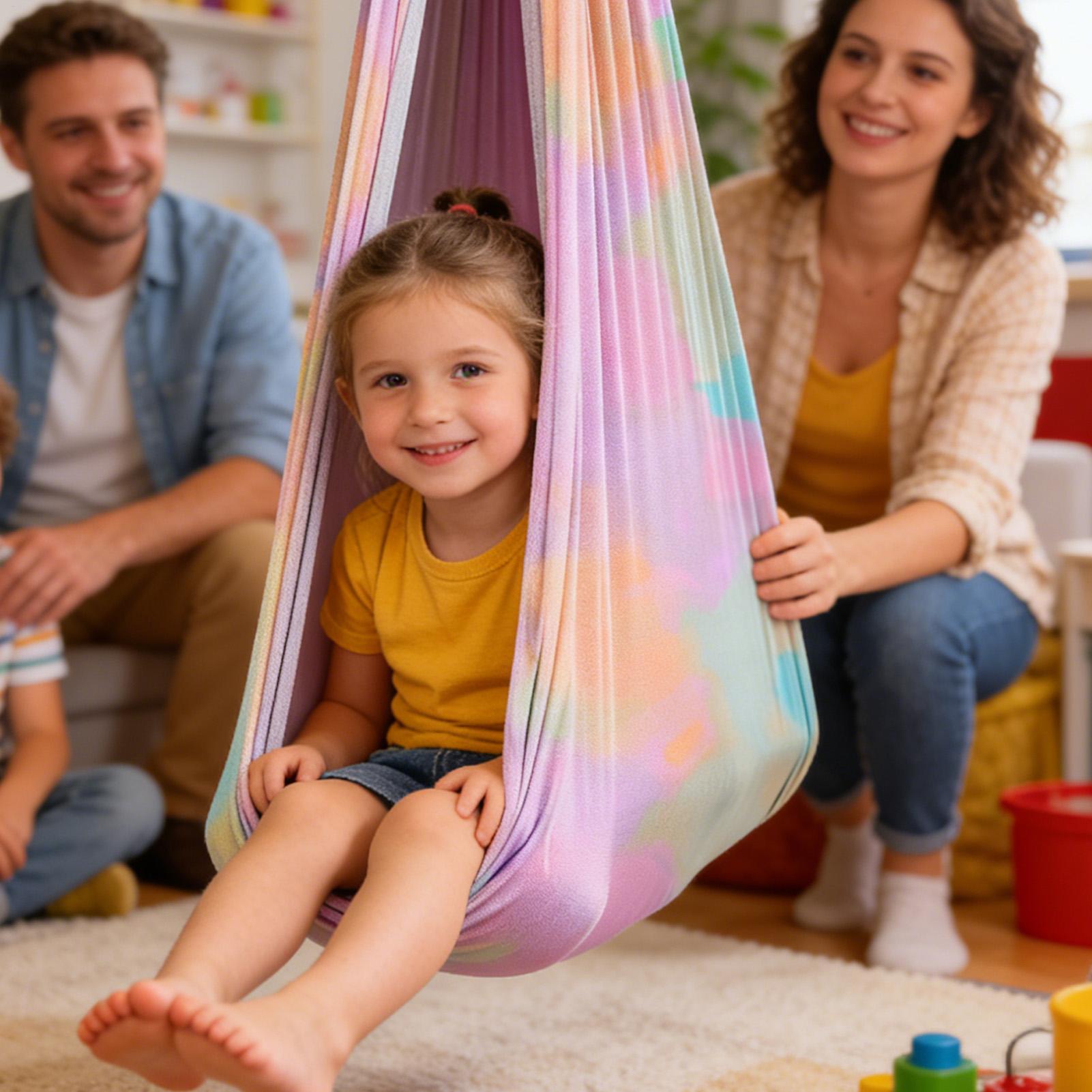 Kids Outdoor Hammock Chair - Kids Swing Strong Load-Bearing Cuddle Chair