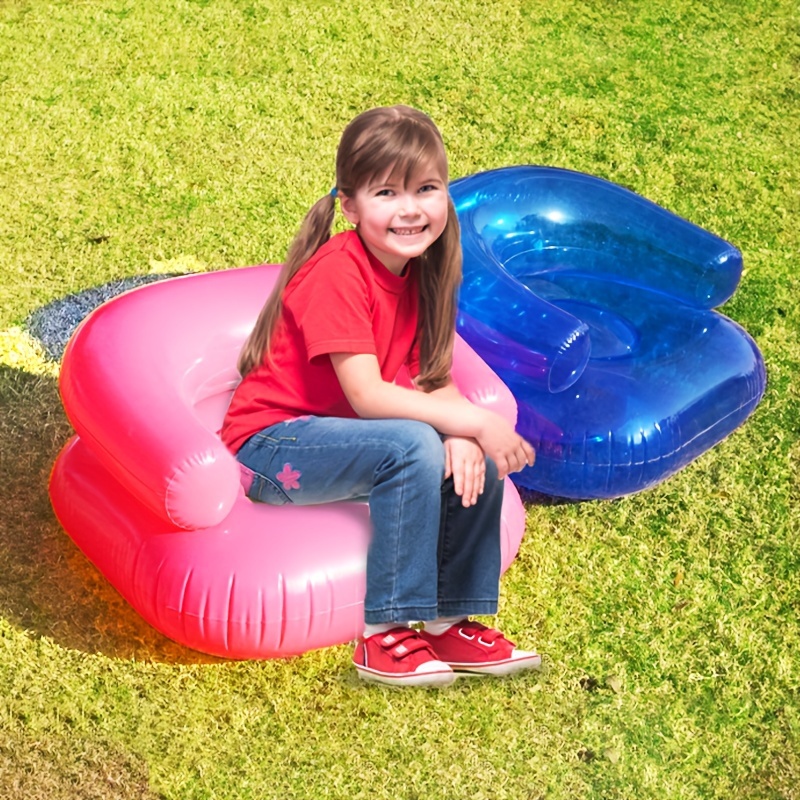 Kids Outdoor Bean Bag Chair - Inflatable Loungers Air Sofa Couch Inflatable