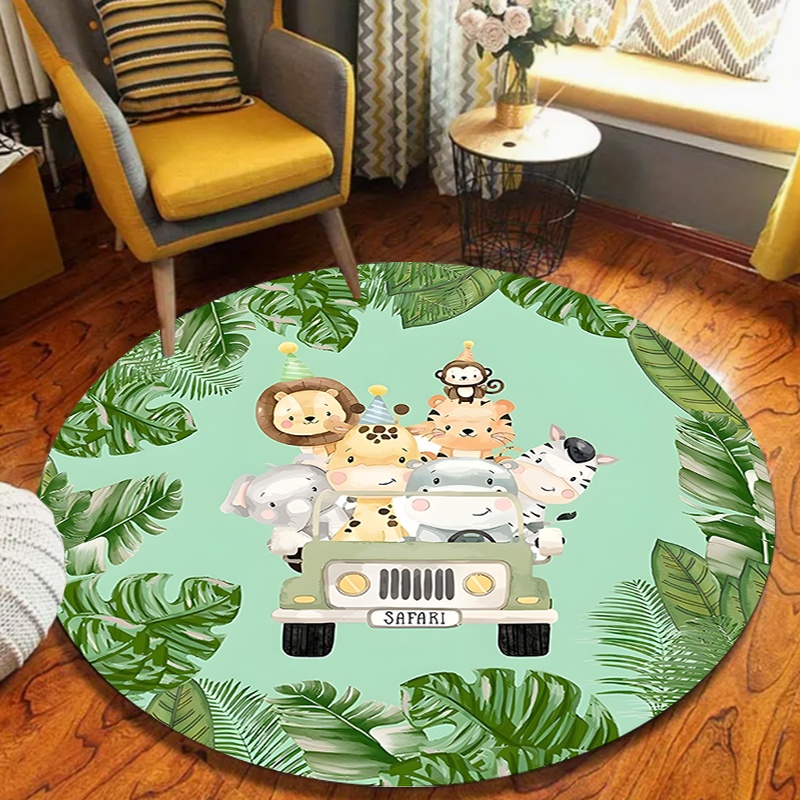Kids Outdoor Zoo - Cute Safari Jungle Animal Truck Round