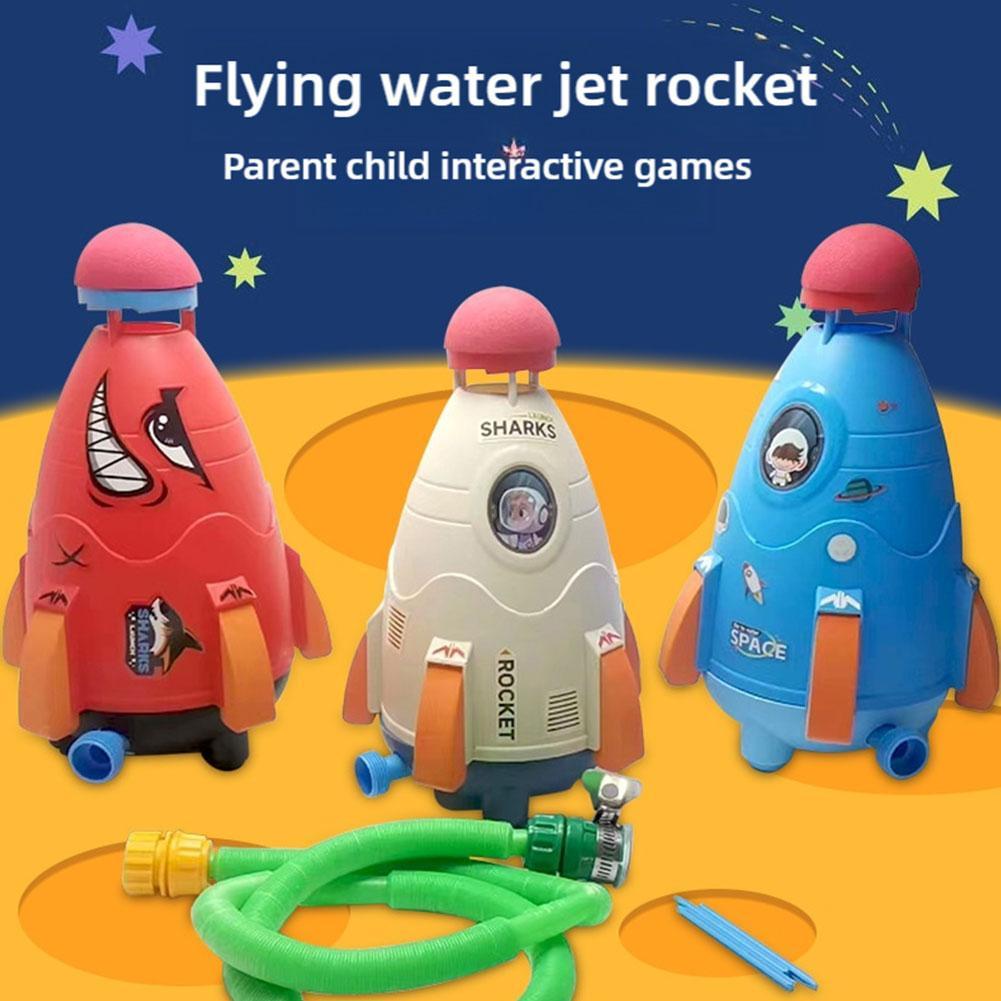 Kids Outdoor Garden Toys - Rocket Launcher Toys Rocket Water Sprinklers