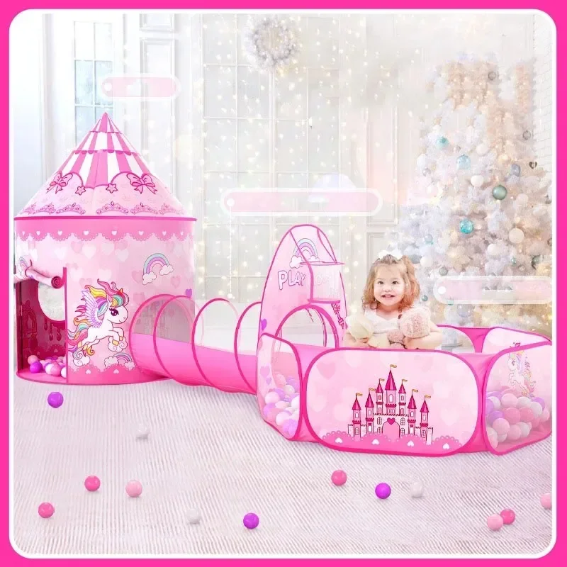 Kids Outdoor Wendy House - 3 in 1 Kids Tent House