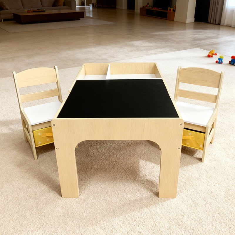 Kids Outdoor Table And Chair Set - Modern Wooden Kids Table and Chair