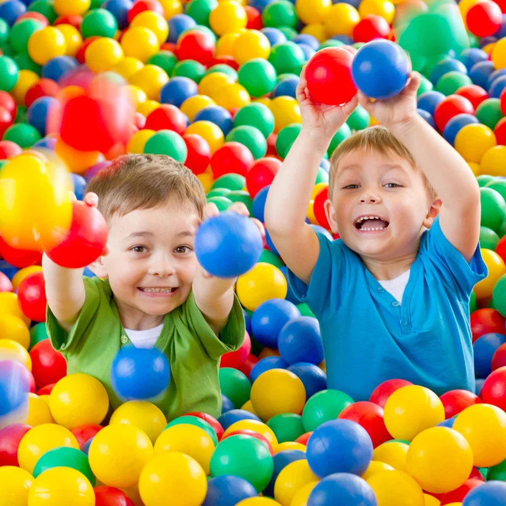 Kids Outdoor Wendy House - Eco-Friendly Colorful Ball Soft Plastic Pool