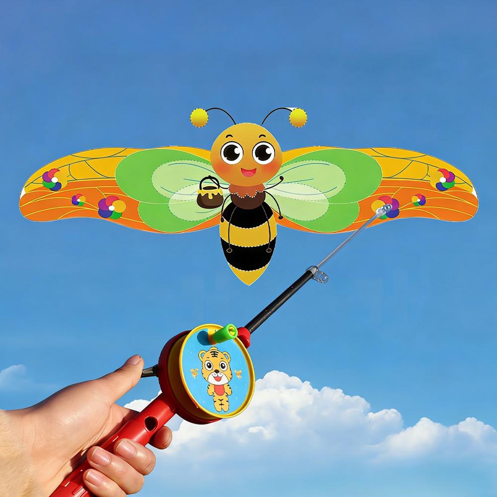 Kite Easy Fly Kids - Mini Fishing Rod Kite for Kids