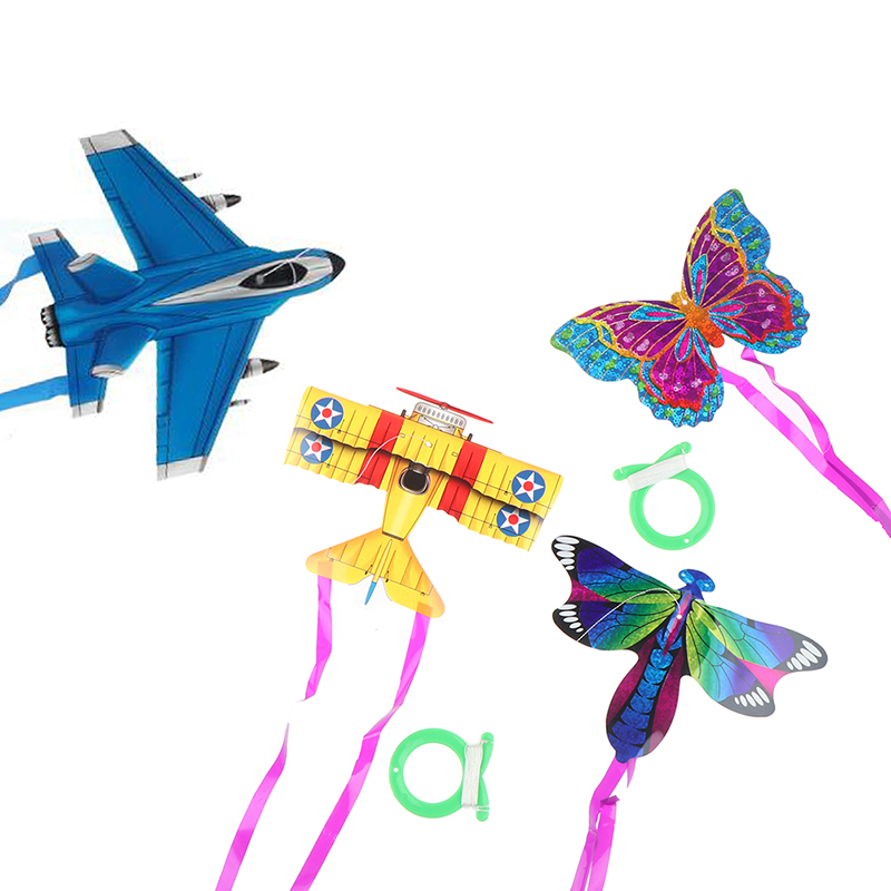 Kite Easy Fly Kids - Colorful Pocket Kite Outdoor Fun Sports