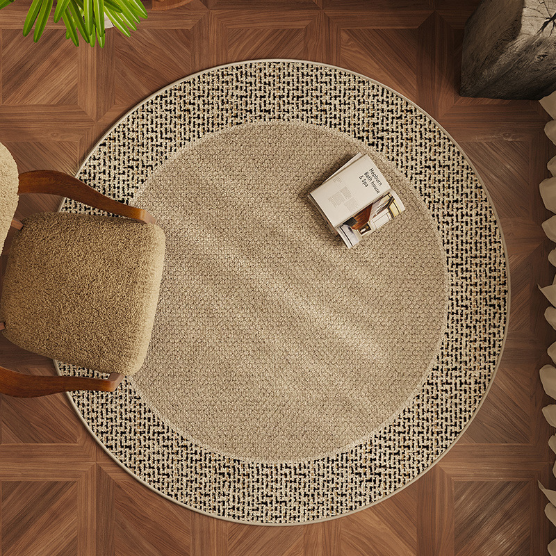 Kids Outdoor Table And Chair Set - VIKAMA Round Office Carpet, European-Style Living