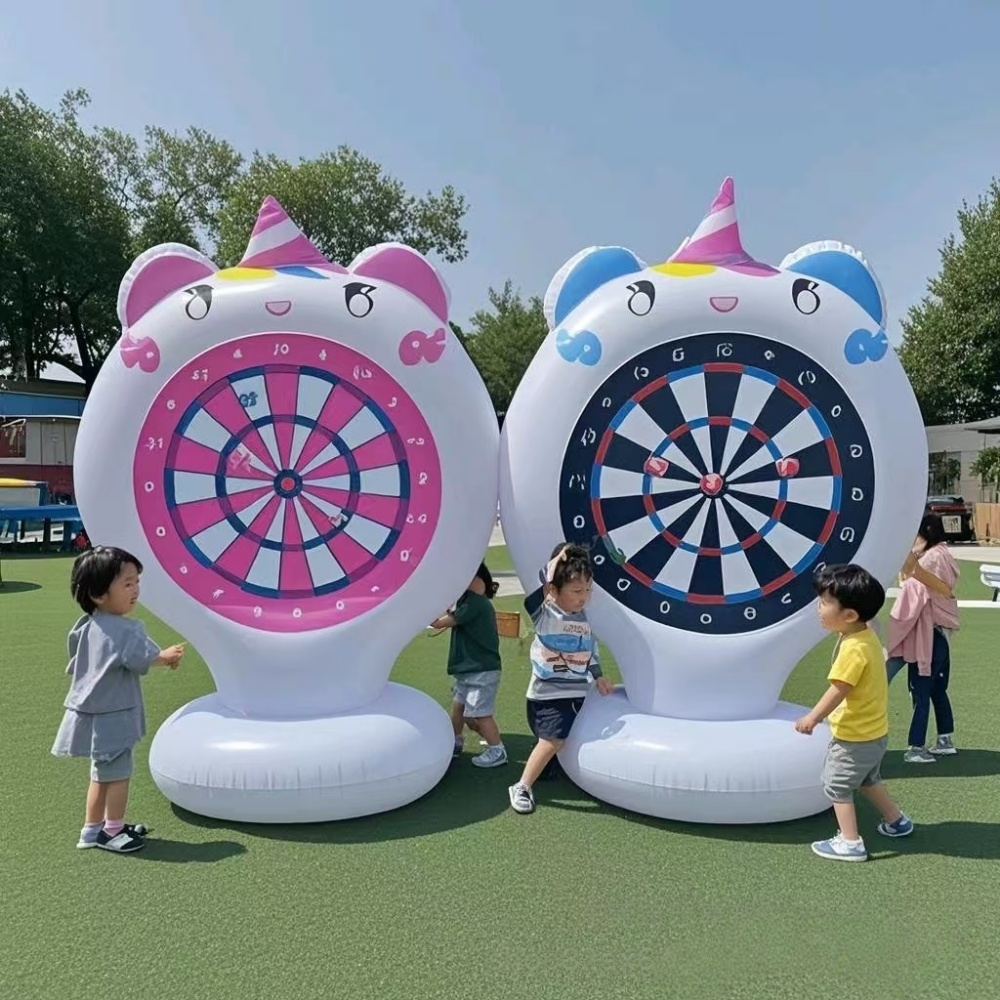 Kids Outdoor Easter Toys - Inflatable Unicorn Throwing Game Target Sticky
