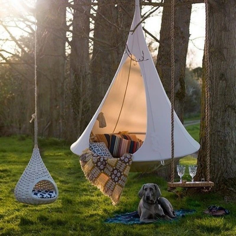 Kids Outdoor Garden Toys - Children Swing Outdoor Garden Camp Hammock
