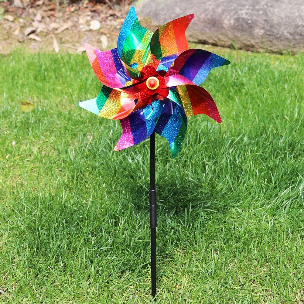 Kids Outdoor Garden Toys - Windmill Bird Repellent Decoration Bird-Scaring Wind