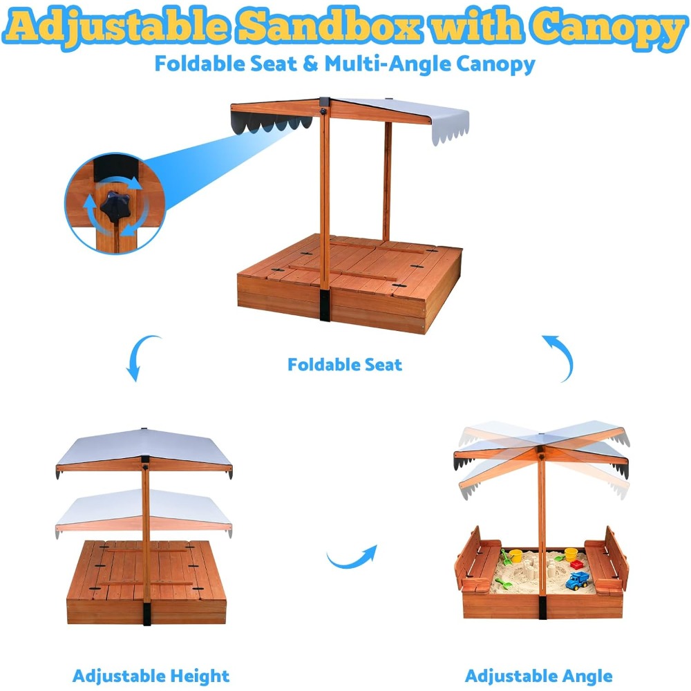 US Shipping Wooden Kids Sandbo - Kids Outdoor Bench ulasan dan harga