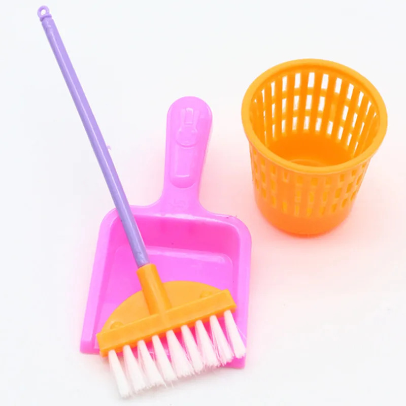 9PCS Miniature Doll House Clea - Kids Outdoor Broom ulasan dan harga