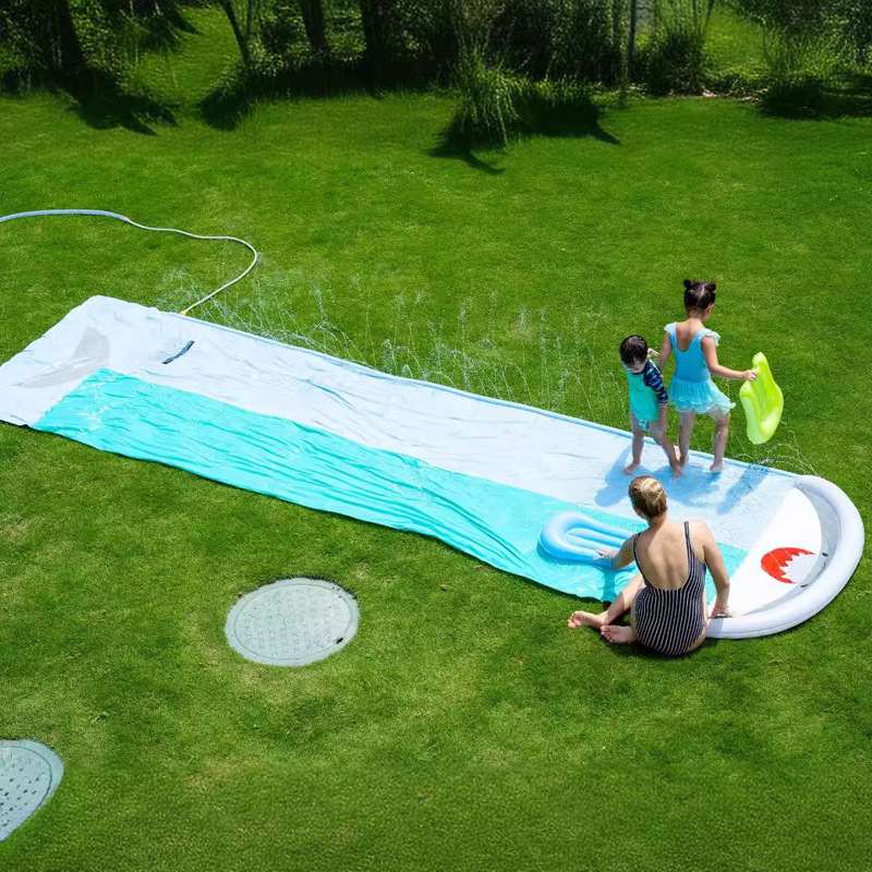 Inflatable Whale Water Slide S - Kids Outdoor Garden Toys ulasan dan harga