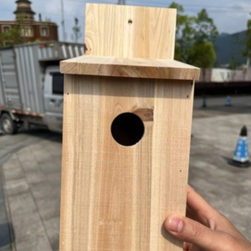 Outdoor Wooden Bird House Nest - Kids Outdoor Garden Toys ulasan dan harga