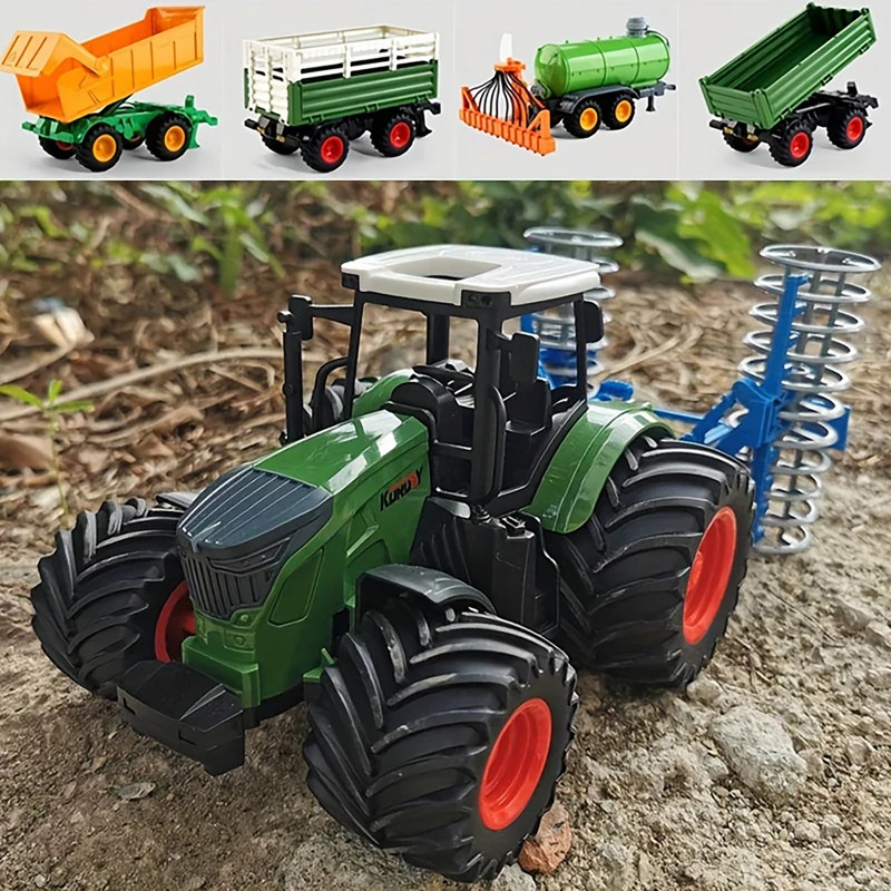 1:24 Inertial Farm Tractor wit - Kids Outdoor Activity Set ulasan dan harga