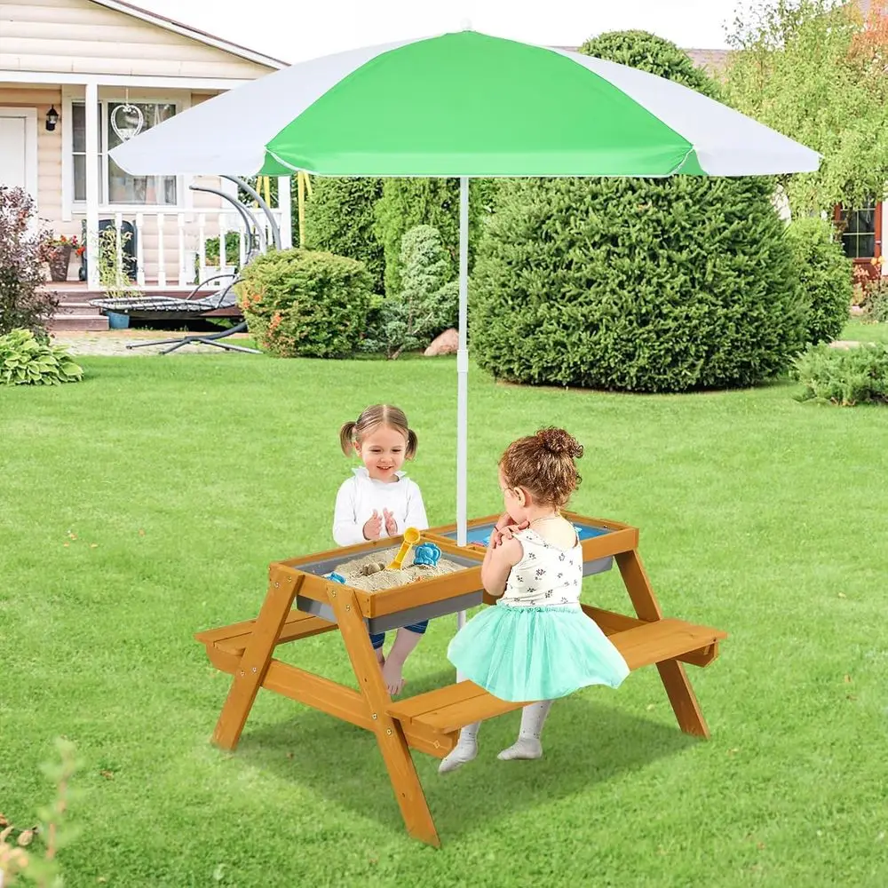 3-in-1 Height-Adjustable Umbre - Kids Outdoor Umbrella For Table ulasan dan harga