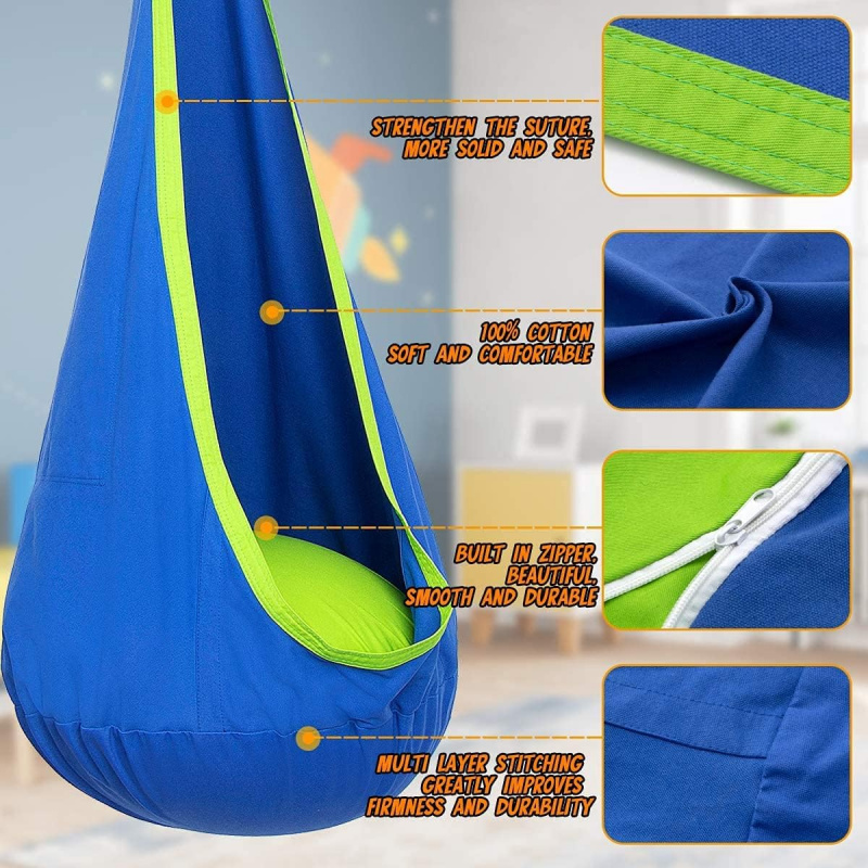 Children Hanging Pod Swing Ham - Kids Outdoor Hammock Chair ulasan dan harga