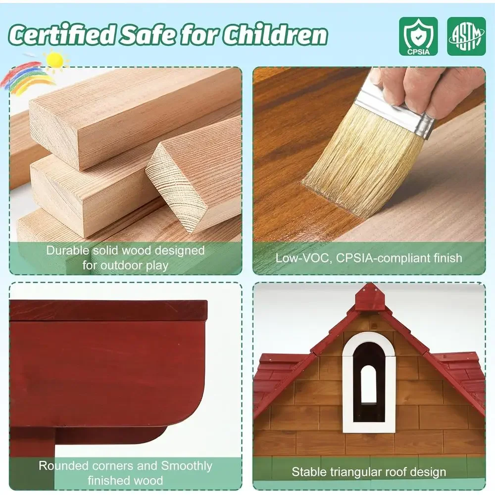 Large Solid Wood Outdoor Kids  - Kids Outdoor Bench Table ulasan dan harga