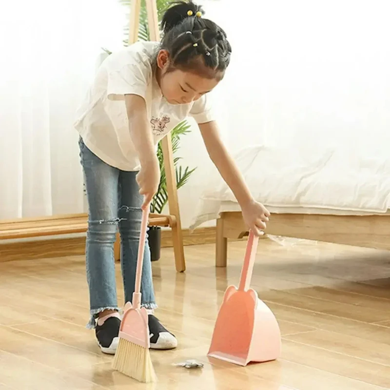 Mini Children Broom and Dustpa - Kids Outdoor Broom ulasan dan harga