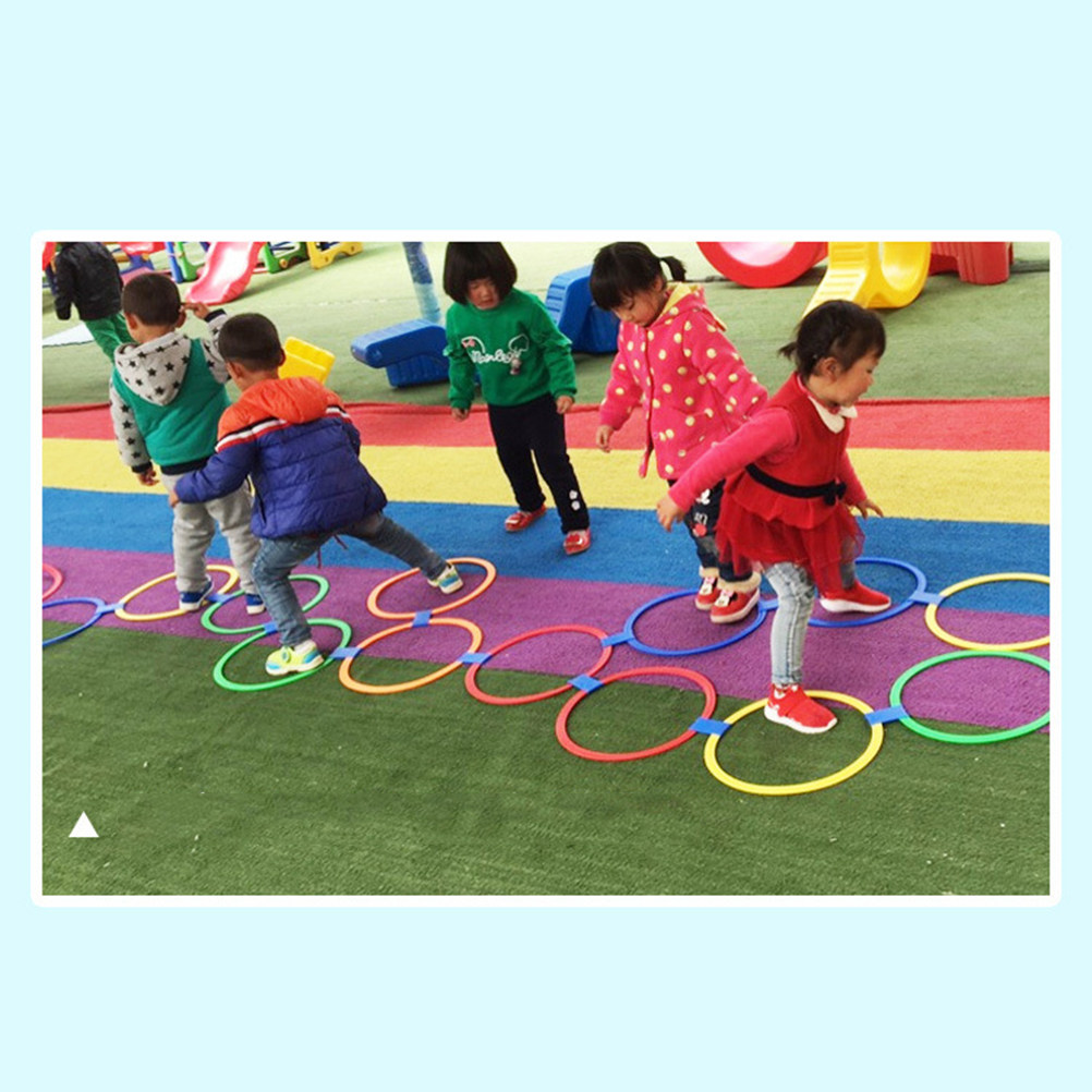 10Pcs Outdoor Playing Ring Tos - Kids Outdoor Activity Set ulasan dan harga