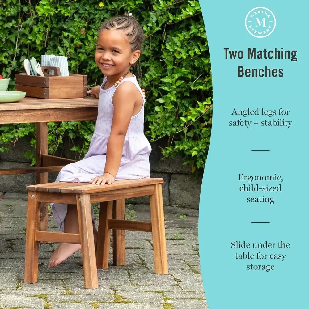 Kids Outdoor Crat Table, Bench - Kids Outdoor Bench Table ulasan dan harga