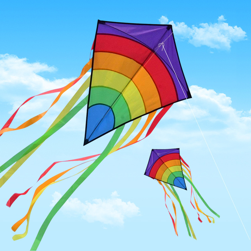 Single Line Kite with Long Tai - Kite Easy Fly Kids ulasan dan harga