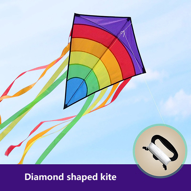 Single Line Kite with Long Tai - Kite Easy Fly Kids ulasan dan harga