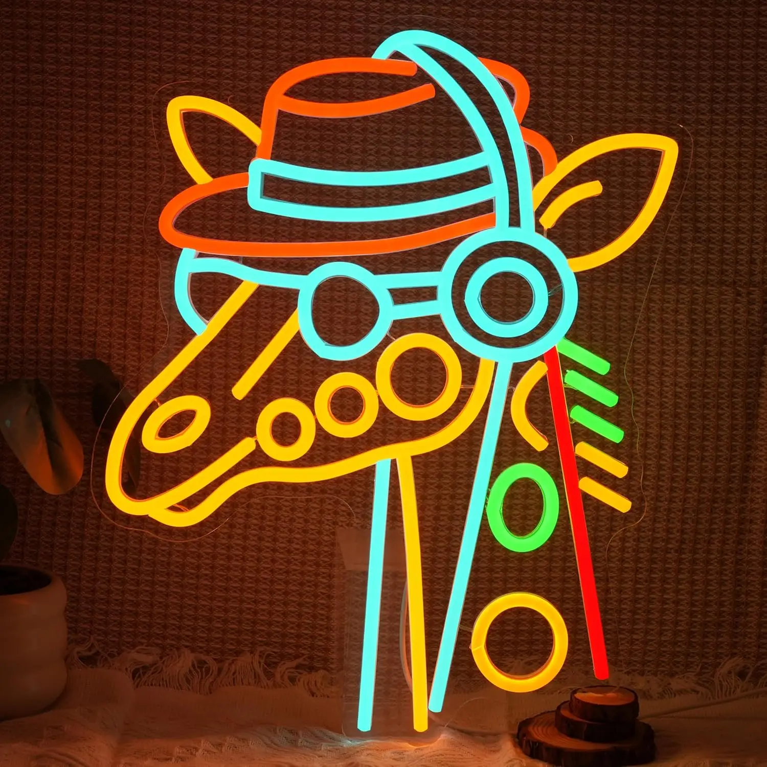 Led Light Sign Giraffe Headset - Kids Outdoor Zoo ulasan dan harga