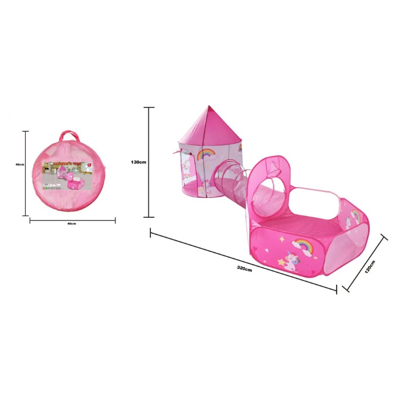 3 in 1 Kids Tent House Portabl - Kids Outdoor Wendy House ulasan dan harga