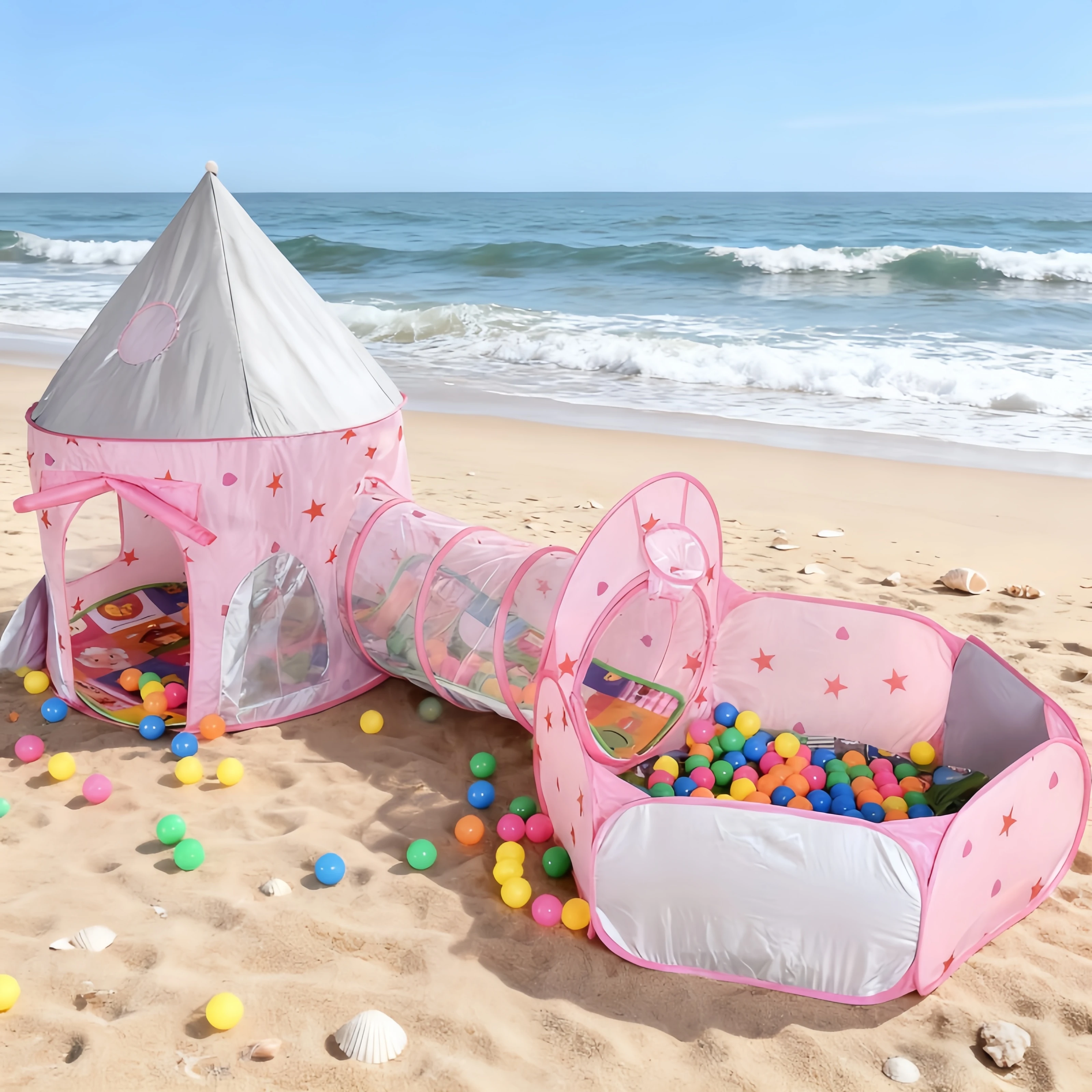 3 in 1 Kids Tent House Portabl - Kids Outdoor Wendy House ulasan dan harga