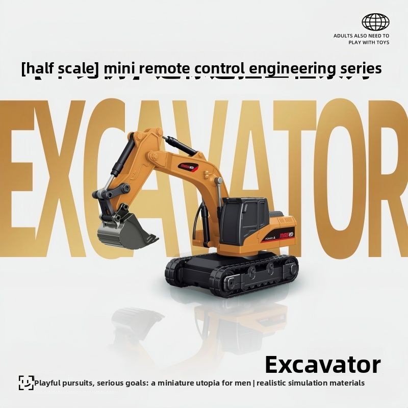 1:64 Metal RC Engineering Car  - Kids Outdoor Excavator ulasan dan harga