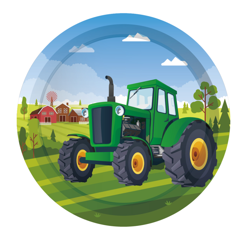 Green Farm Tractor Theme Dispo - Kids Outdoor Excavator ulasan dan harga