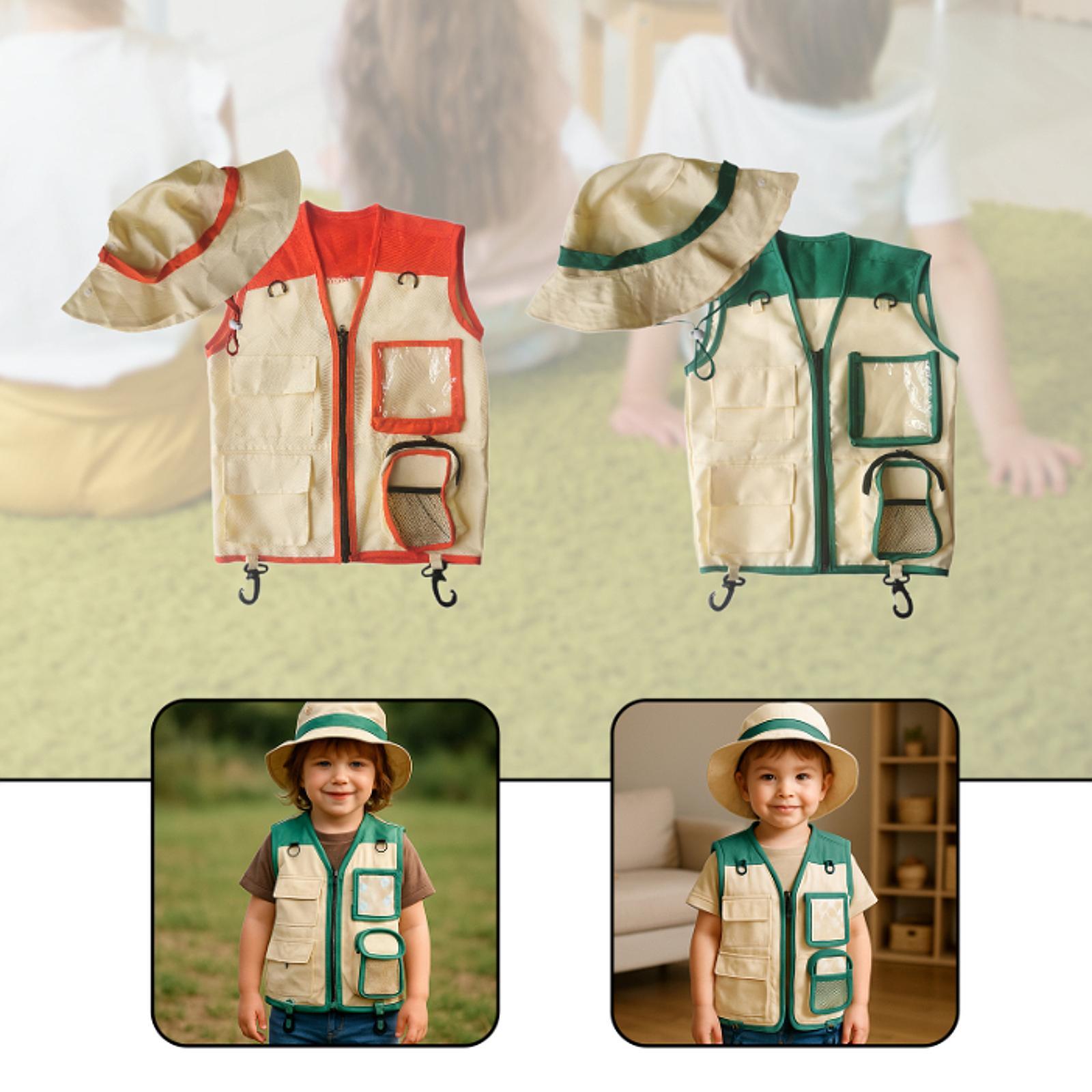 Kids Explorer Vest and Hat for - Kids Outdoor Zoo ulasan dan harga