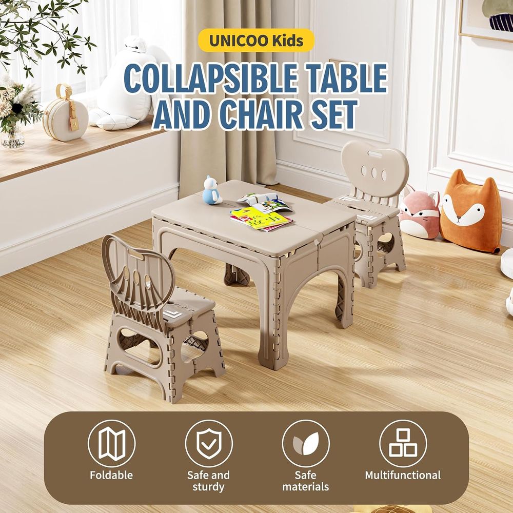 Kids Folding Table and Chairs  - Kids Outdoor Table And Chair Set ulasan dan harga
