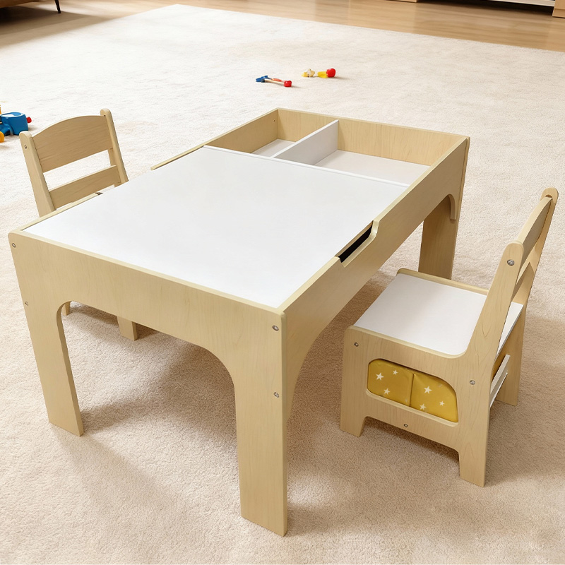 Modern Wooden Kids Table and C - Kids Outdoor Table And Chair Set ulasan dan harga