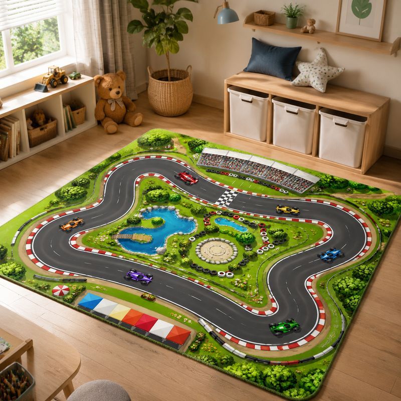 VIKAMA Kids Farm Zoo Play Rug  - Kids Outdoor Zoo ulasan dan harga