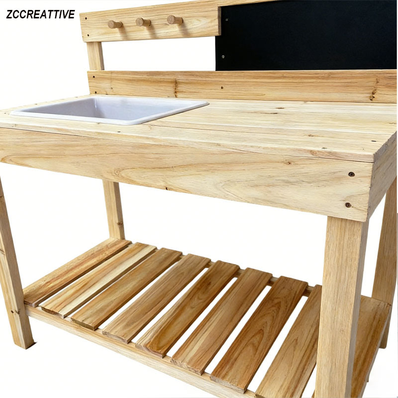 ZCCREATTIVE Children Wooden Po - Kids Outdoor Bench Table ulasan dan harga