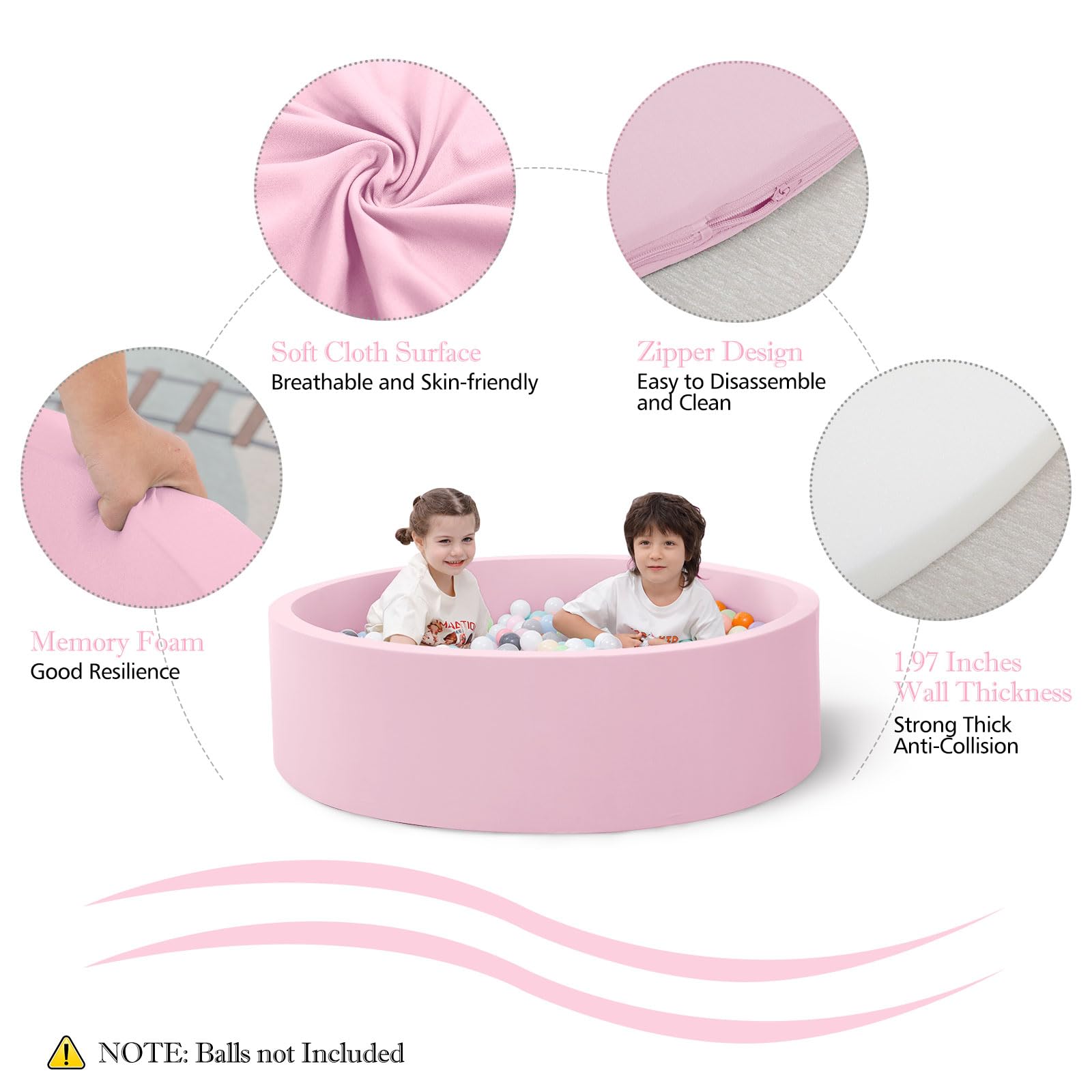 Foam Baby Ball Pit for Toddler - Kids Outdoor Wendy House ulasan dan harga