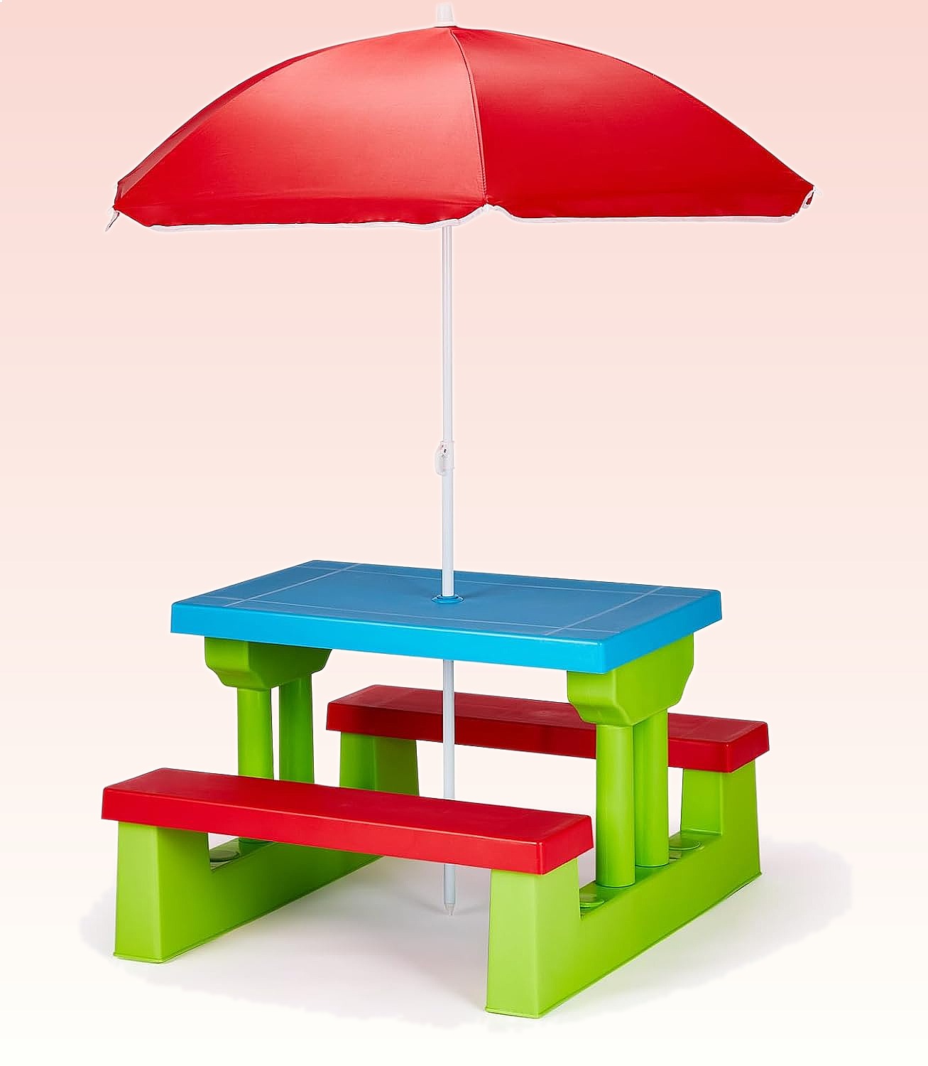 JOYMOR Kids Picnic Table with  - Kids Outdoor Bench Table ulasan dan harga