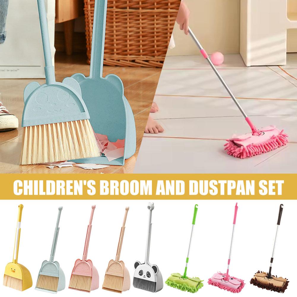 Mini Children Broom and Dustpa - Kids Outdoor Broom ulasan dan harga