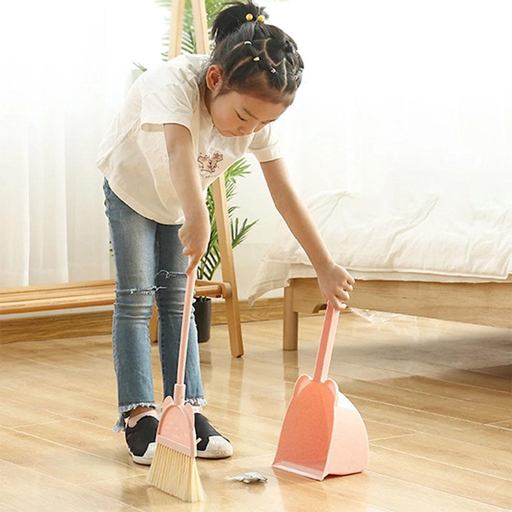 Mini Children Broom and Dustpa - Kids Outdoor Broom ulasan dan harga