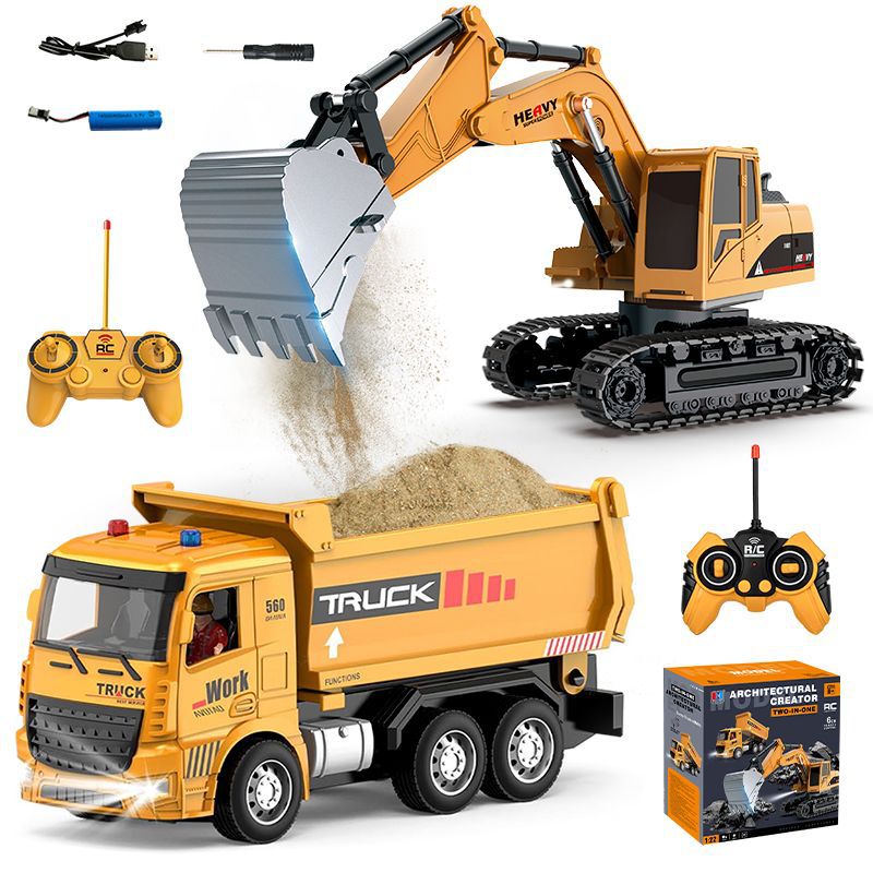 Alloy Remote Control Excavator - Kids Outdoor Excavator ulasan dan harga