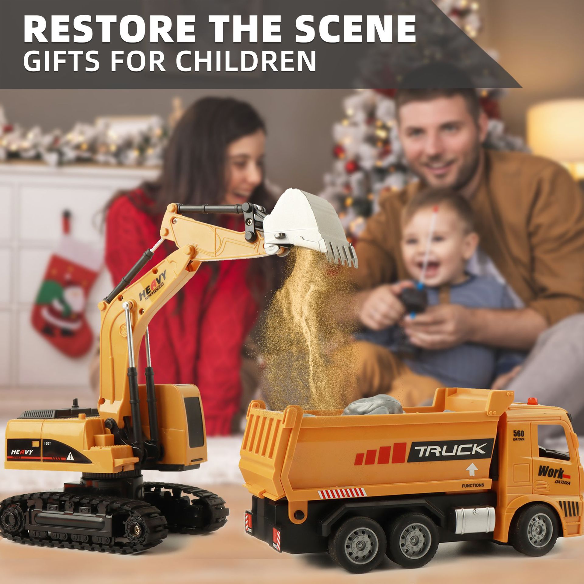 Alloy Remote Control Excavator - Kids Outdoor Excavator ulasan dan harga