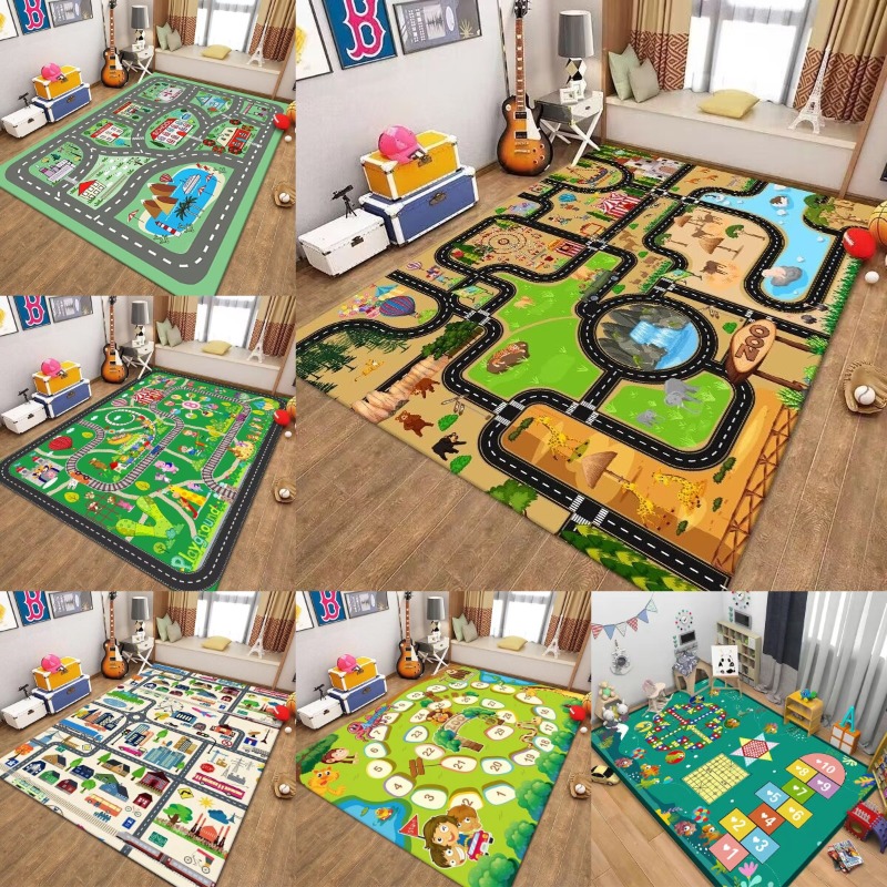 Kids Traffic Play Mat Road Map - Kids Outdoor Zoo ulasan dan harga