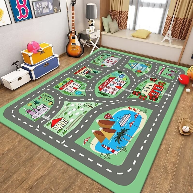 Kids Traffic Play Mat Road Map - Kids Outdoor Zoo ulasan dan harga
