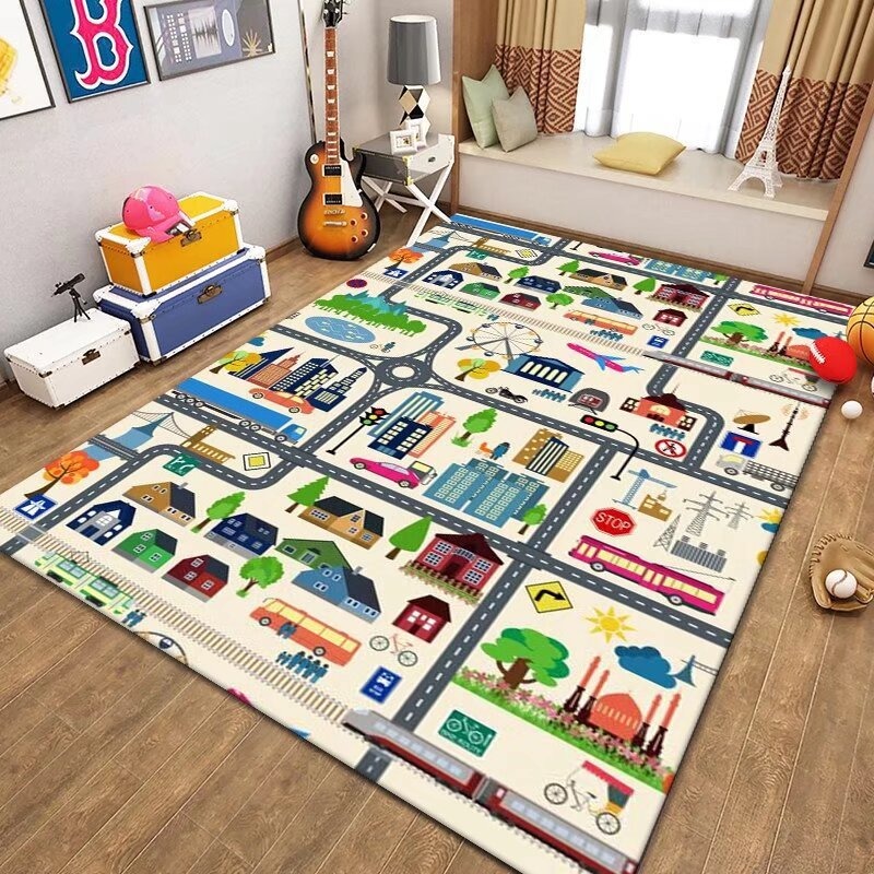 Kids Traffic Play Mat Road Map - Kids Outdoor Zoo ulasan dan harga