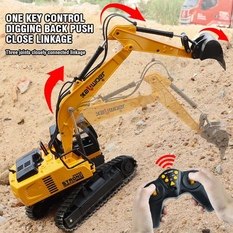 Huina Rc Excavator 1/24 9Ch Re - Kids Outdoor Excavator ulasan dan harga