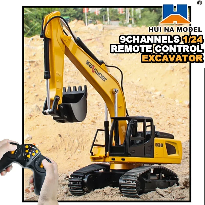 Huina Rc Excavator 1/24 9Ch Re - Kids Outdoor Excavator ulasan dan harga